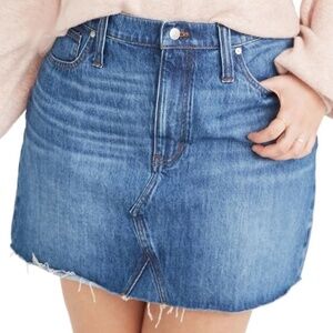Madewell Eco Edition Rigid Denim A-Line Miniskirt Size 25